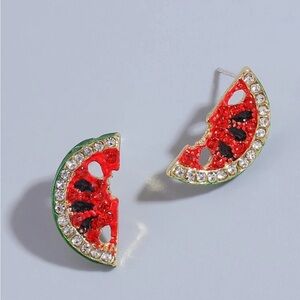 Watermelon Slice Earrings